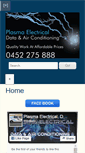 Mobile Screenshot of plasmaelectrical.com.au